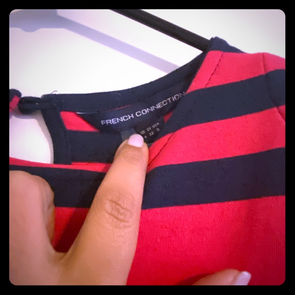 Pink and Navy blue French connection dress